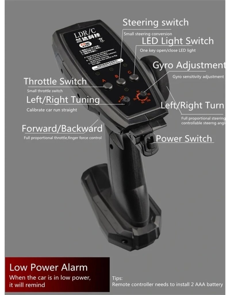 IMEX LD1899BE 1/18 RWD DRIFT CAR GT-R R34 RTR BLUE