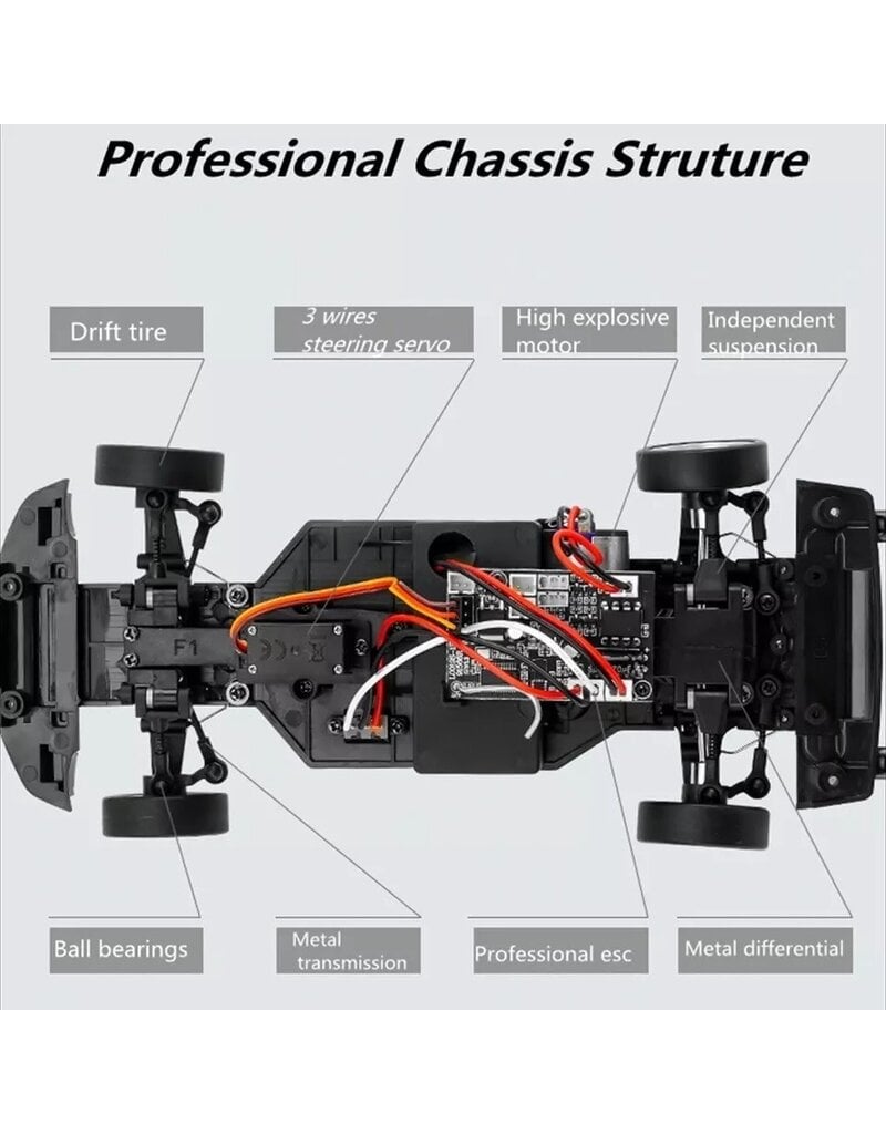 IMEX LD1899BE 1/18 RWD DRIFT CAR GT-R R34 RTR BLUE