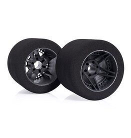 MATRIX MTX-8P35NFC 60MM 1/8 ON-ROAD FOAM CARBON PIN STYLE RIM REAR TIRES: 35 SHORE (2)