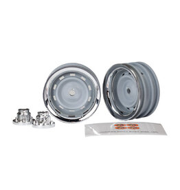 TRAXXAS TRA8165 1.9" CHROME WHEELS WITH CENTER CAPS