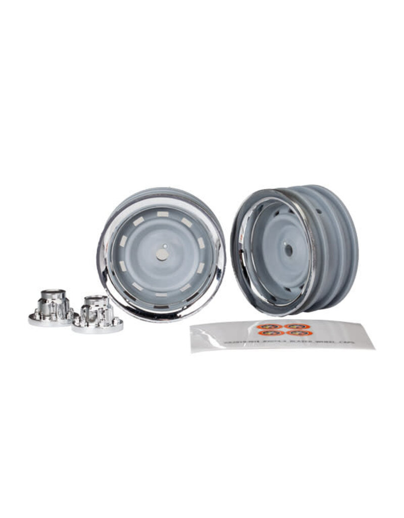 TRAXXAS TRA8165 1.9" CHROME WHEELS WITH CENTER CAPS