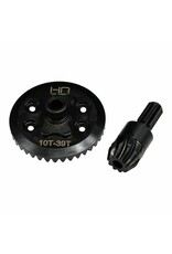 HOT RACING HRASMMX9390R 39T/10T HELICAL REAR GEAR SET FOR TRAXXAS MINI MAXX