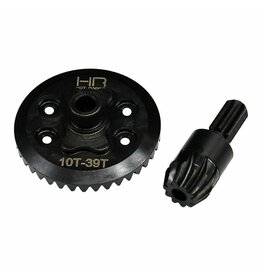 HOT RACING HRASMMX9390R 39T/10T HELICAL REAR GEAR SET FOR TRAXXAS MINI MAXX