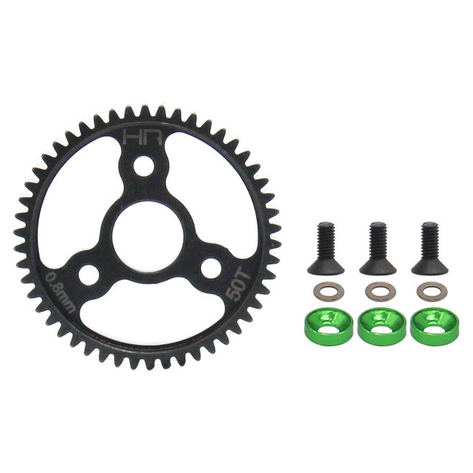 HRASJT250 50T STEEL SPUR GEAR 0.8 MOD: TRAXXAS 4X4