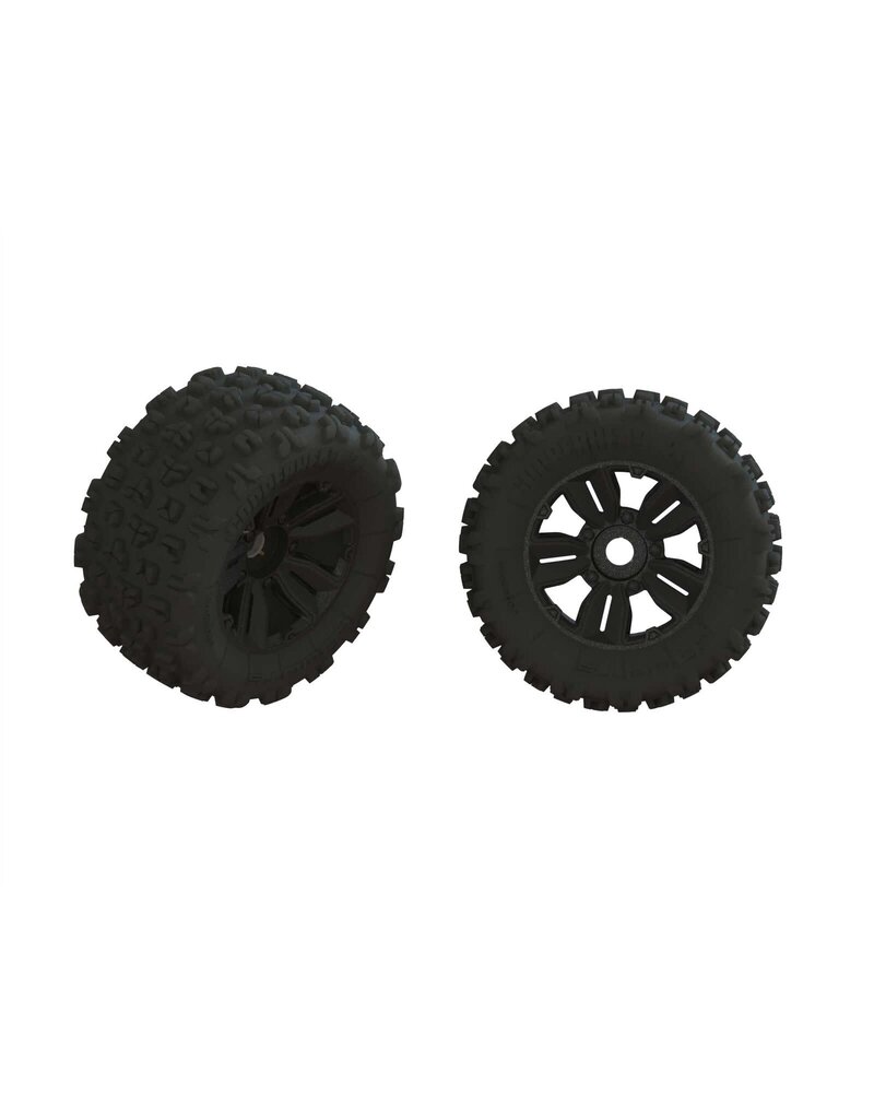 ARRMA ARA550089 DBOOTS COPPERHEAD2 BIG BLOCK MT TIRE SET GLUED (2)