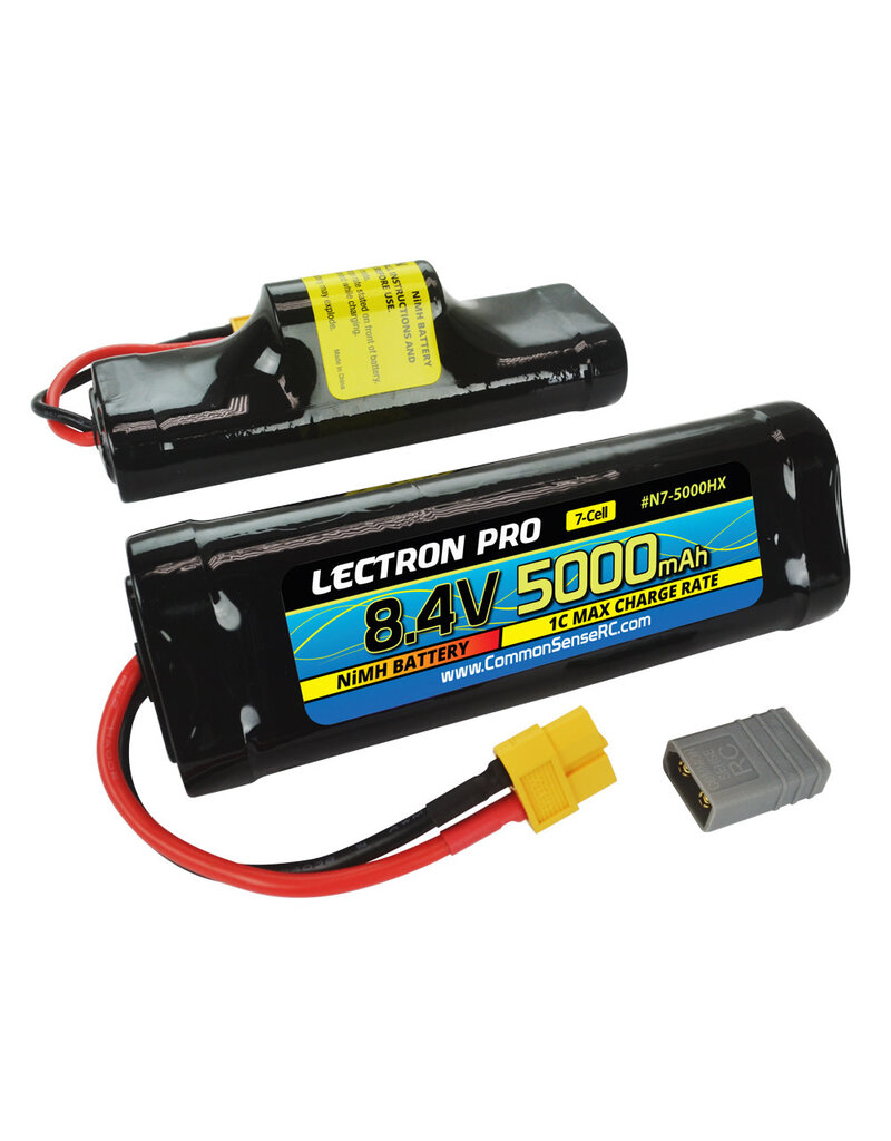 LECTRON PRO LECTRON PRO 8.4V NIMH 5000MAH HUMP PACK BATTERY: XT60 W/ TRAXXAS