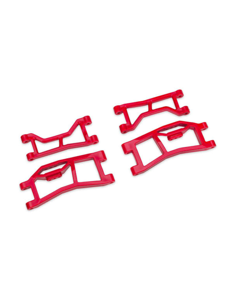 TRAXXAS TRA10727-RED RED WIDEMAXX REAR UPPER & LOWER HD SUSPENSION ARMS