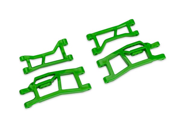 TRA10725-GRN GREEN WIDEMAXX FRONT UPPER & LOWER HD SUSPENSION ARMS