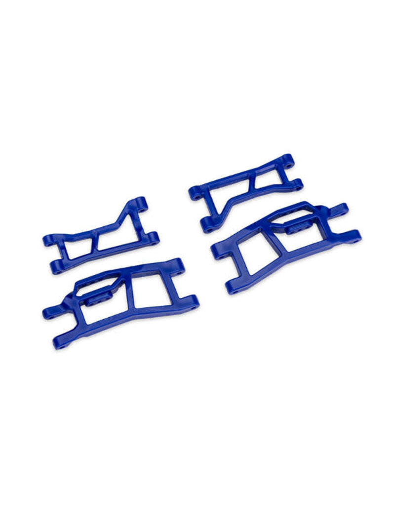 TRAXXAS TRA10725-BLUE BLUE WIDEMAXX FRONT UPPER & LOWER HD SUSPENSION ARMS