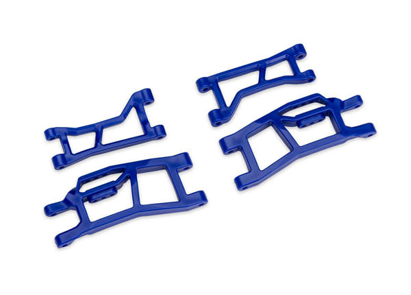 TRA10725-BLUE BLUE WIDEMAXX FRONT UPPER & LOWER HD SUSPENSION ARMS