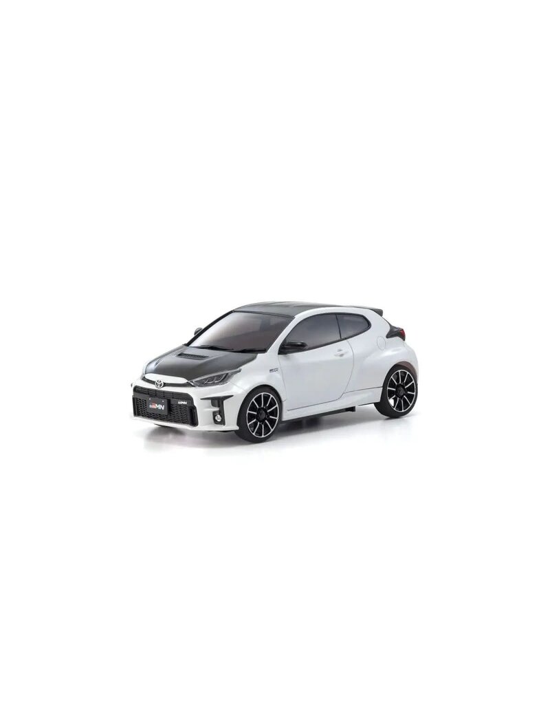 KYOSHO KYO32648PW MINI-Z AWD MA020 READYSET TOYOTA GRMN YARIS RALLY PACKAGE PLATINUM WHITE PEARL MICA