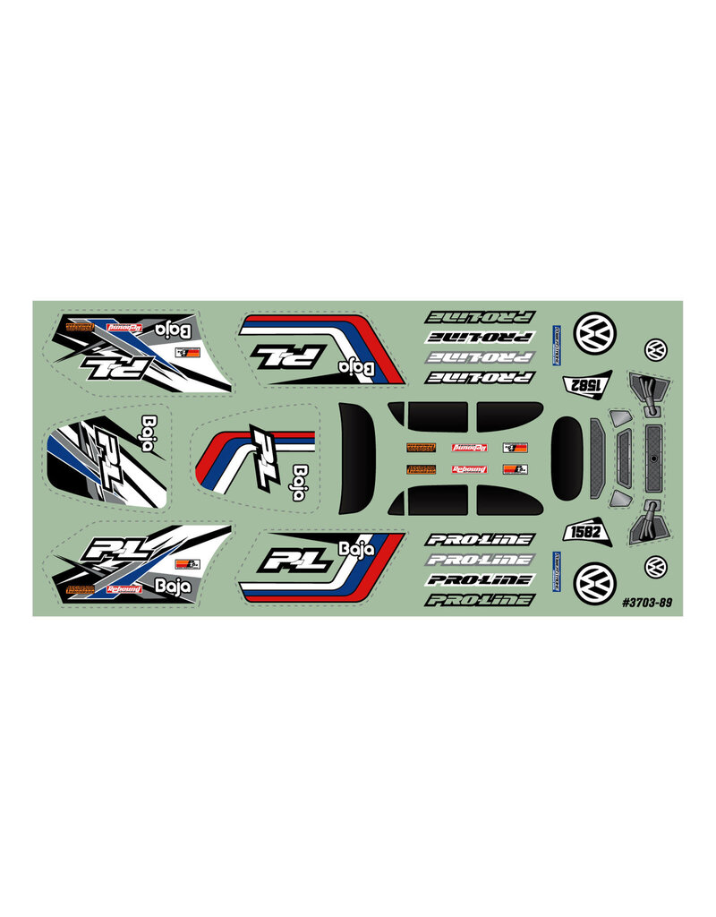 PROLINE RACING PRO370300 VW BAJA BUG CLEAR BODY FOR LOSI MICRO-T