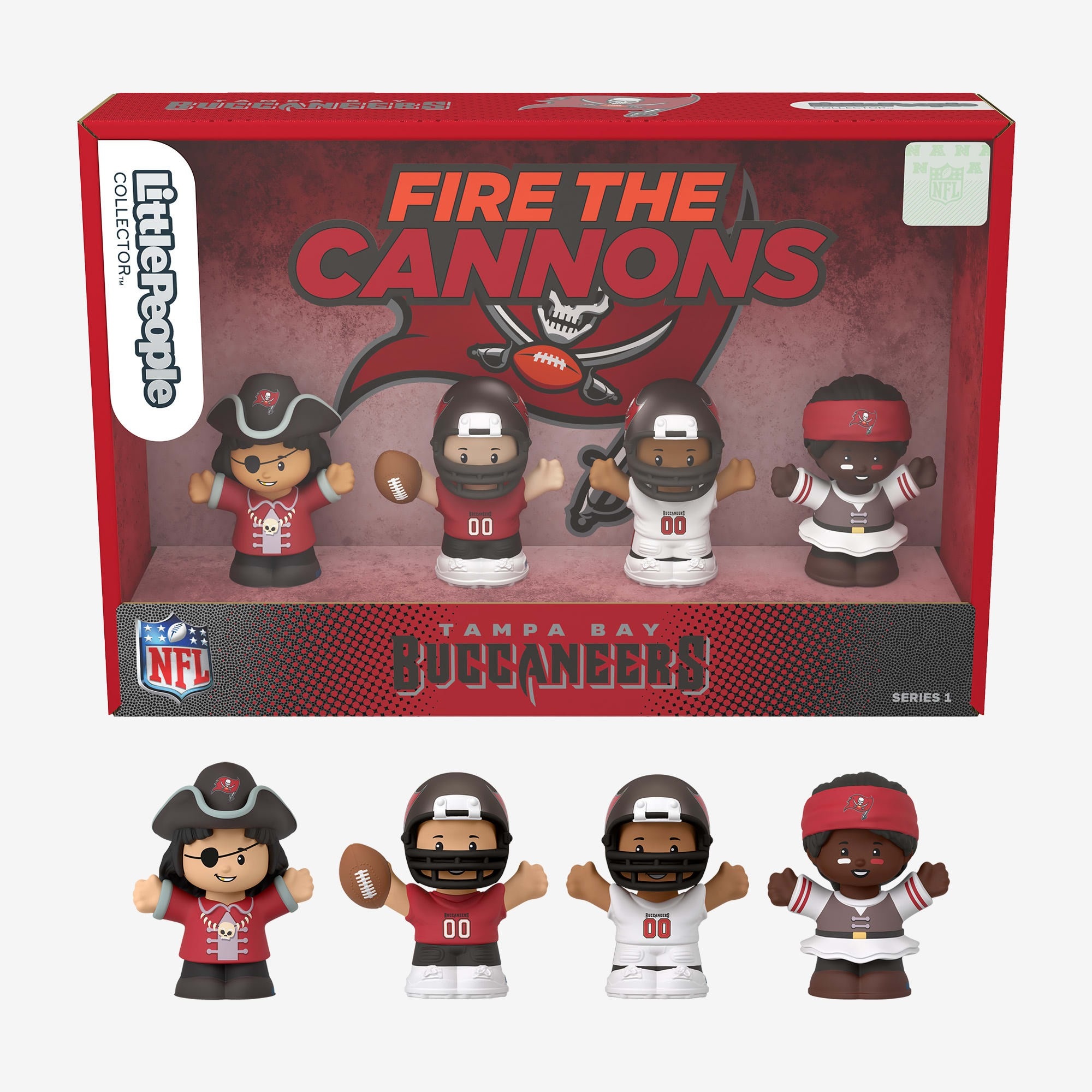 TAMPA BAY BUCCANEERS NFL 4 PIECE LITTLE PEOPLE