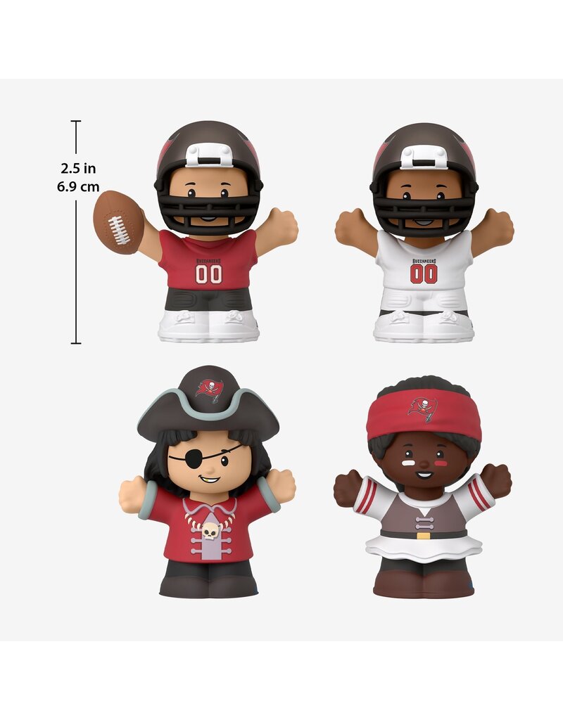 FISHER PRICE TAMPA BAY BUCCANEERS NFL 4 PIECE LITTLE PEOPLE