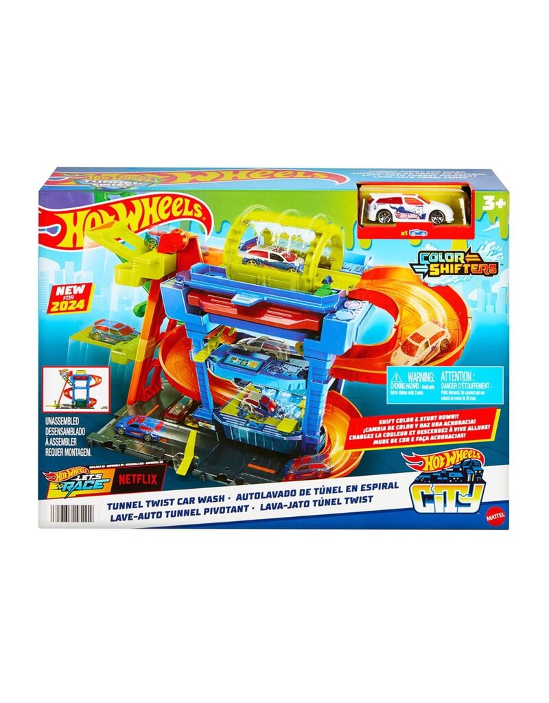 HOT WHEELS MTL HTN80 HOTWHEELS CITY TUNNEL TWIST CAR WASH