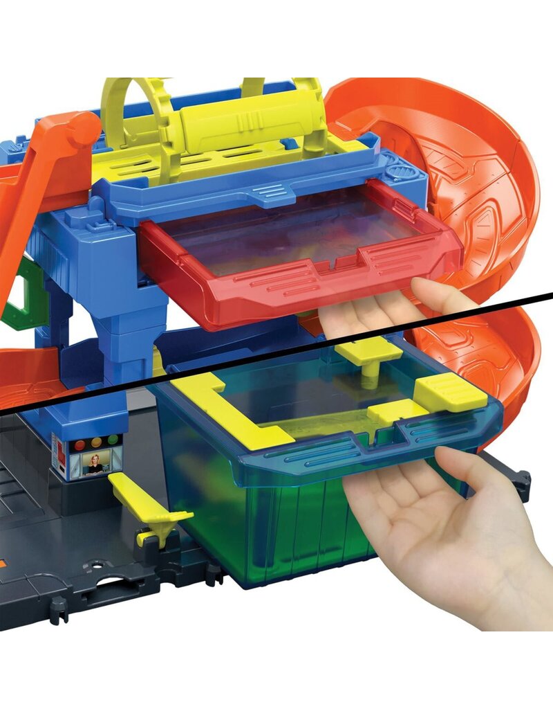 HOT WHEELS MTL HTN80 HOTWHEELS CITY TUNNEL TWIST CAR WASH