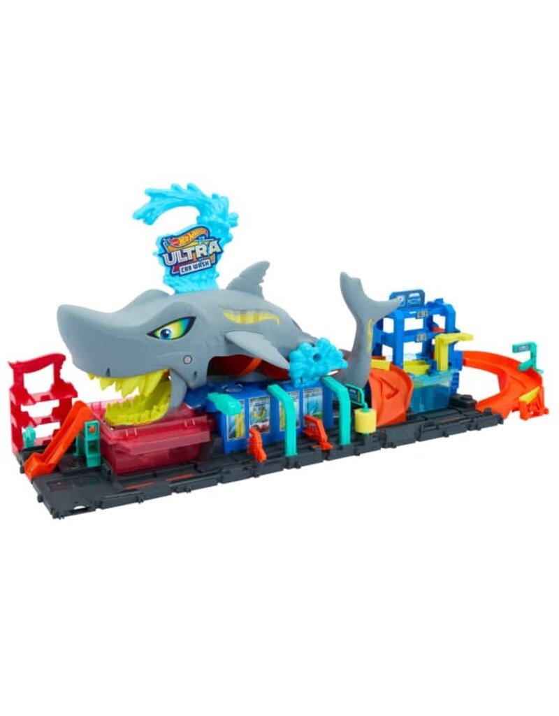 HOT WHEELS MTL HTN82 HOT WHEELS CITY ULTRA SHARK CAR WASH