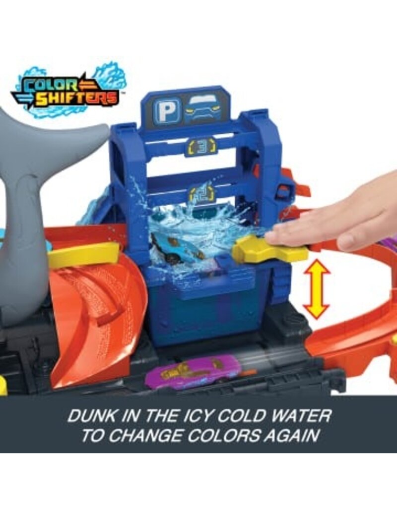 HOT WHEELS MTL HTN82 HOT WHEELS CITY ULTRA SHARK CAR WASH
