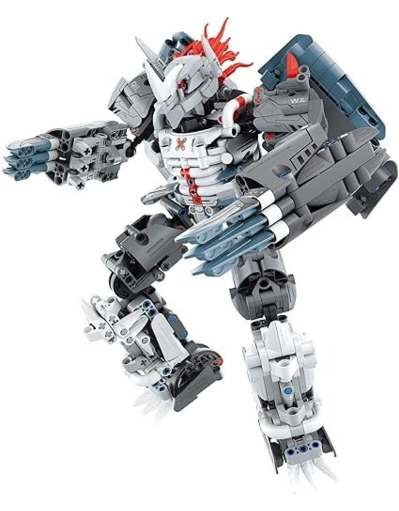 IMXIMM6822 MECHA BUILDING BLOCK SET GREY 965PCS