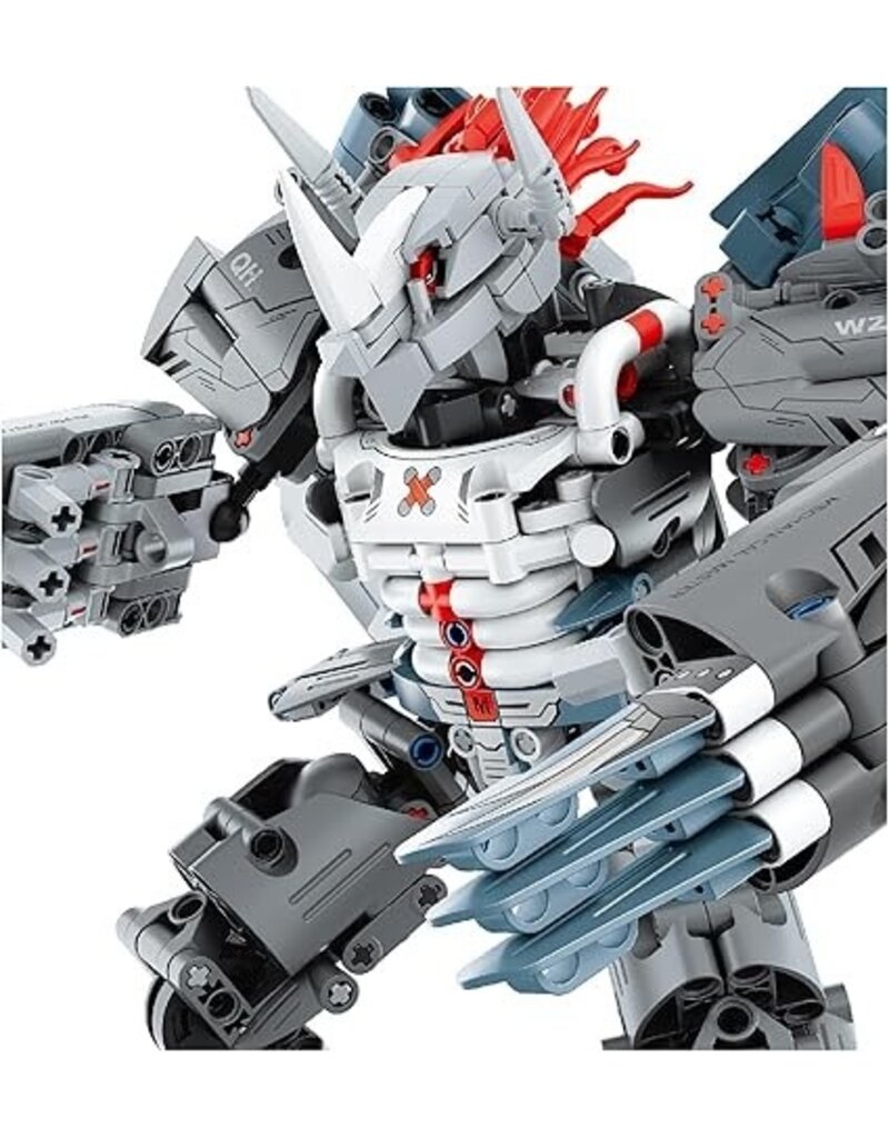 IMXIMM6822 MECHA BUILDING BLOCK SET GREY 965PCS