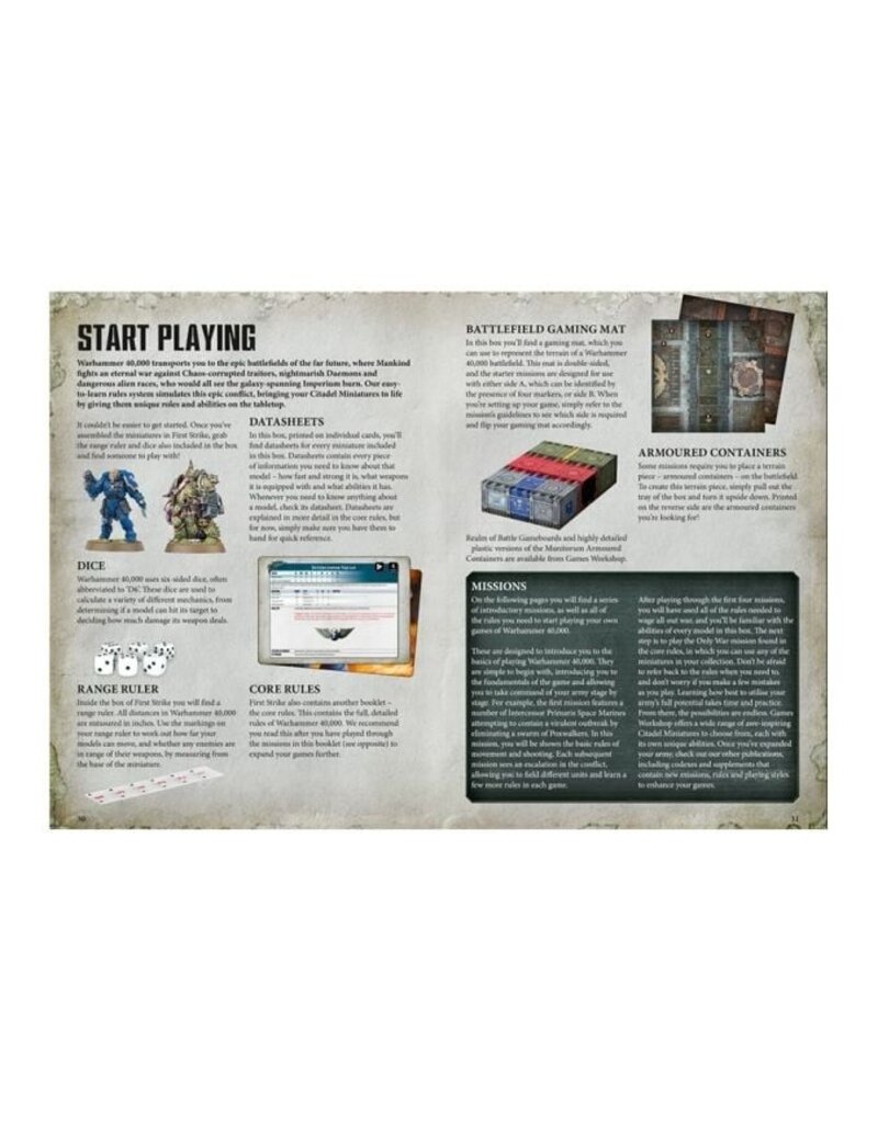 WARHAMMER GW40-04-60 WARHAMMER 40000: FIRST STRIKE