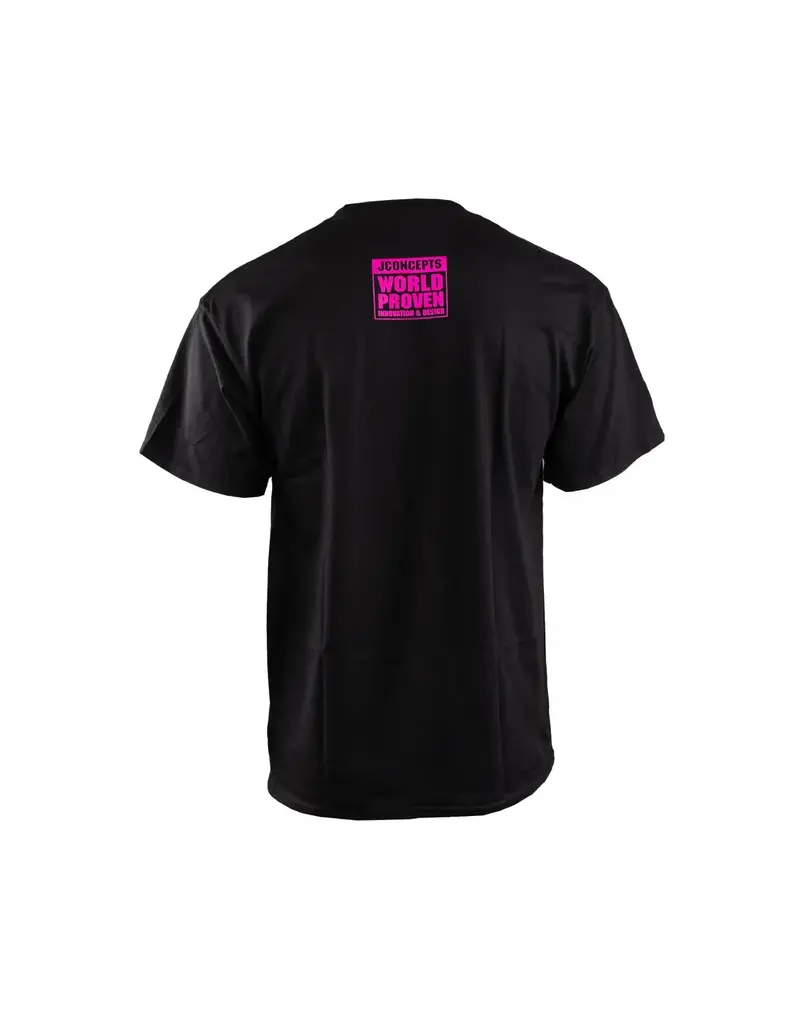 JCONCEPTS JCO5279L JCONCEPTS LARGE  "RETRO" T-SHIRT: PINK/TEAL