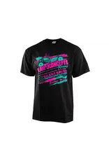JCONCEPTS JCO5279M JCONCEPTS MEDIUM  "RETRO" T-SHIRT: PINK/TEAL