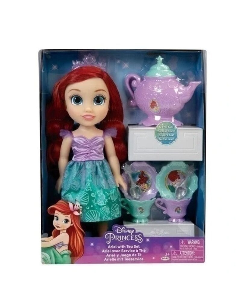 JAKKS PACIFIC 21272 DISNEY PRINCESS ARIEL DOLL WITH TEA SET