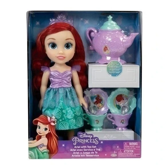 21272 DISNEY PRINCESS ARIEL DOLL WITH TEA SET