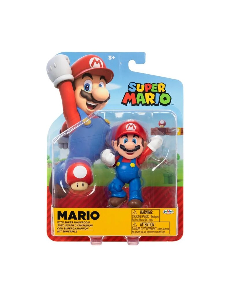 SUPER MARIO 41542 SUPER MARIO ACTION FIGURE WITH SUPER MUSHROOM