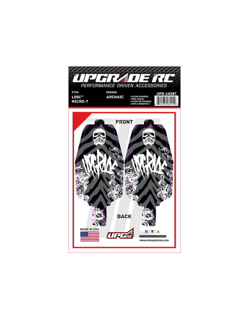 UPGRADE RC UPG-14287 CHASSIS PROTECTOR FOR LOSI® MICRO-T (ARCHAIC) (2)