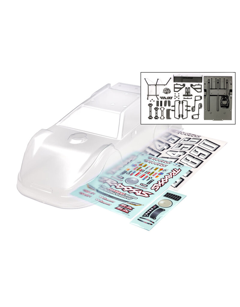 TRAXXAS TRA10423 BODY LATE MODEL CLR W/PLASTIC: CLEAR
