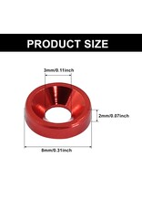 M3 CONCENTRIC WASHERS: RED (60)