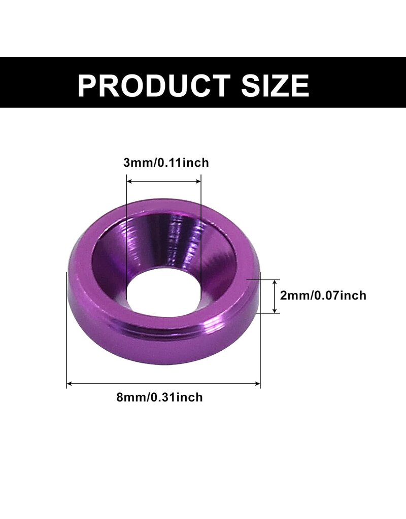 M3 CONCENTRIC WASHERS: PURPLE (60)