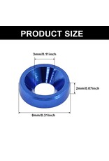M3 CONCENTRIC WASHERS: BLUE (60)