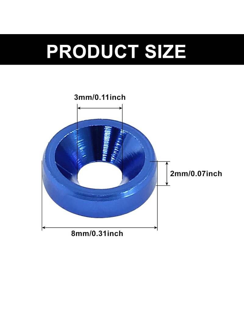 M3 CONCENTRIC WASHERS: BLUE (60)