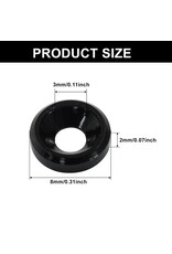 M3 CONCENTRIC WASHERS: BLACK (60)