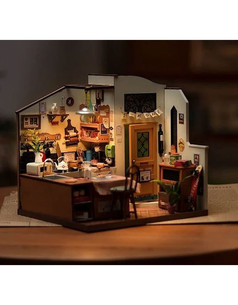 ROBOTIME ROEDG159 ROLIFE COZY KITCHEN DIY MINIATURE HOUSE KIT