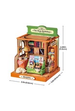 ROBOTIME ROEDS040 THE MUSE BOOKSHOP, SUPER MINI HOUSES - LITTLE WARM SPACES