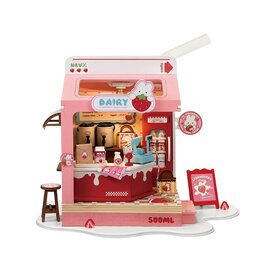 ROBOTIME ROEDS034 ROLIFE FOOD BOX SHOP, STRAWBERRY MILK BOX