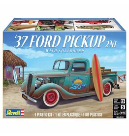 REVELL RMX854516 1/25 1937 FORD PICKUP 2N1 W/ SURFBOARD PLASTIC MODEL KIT