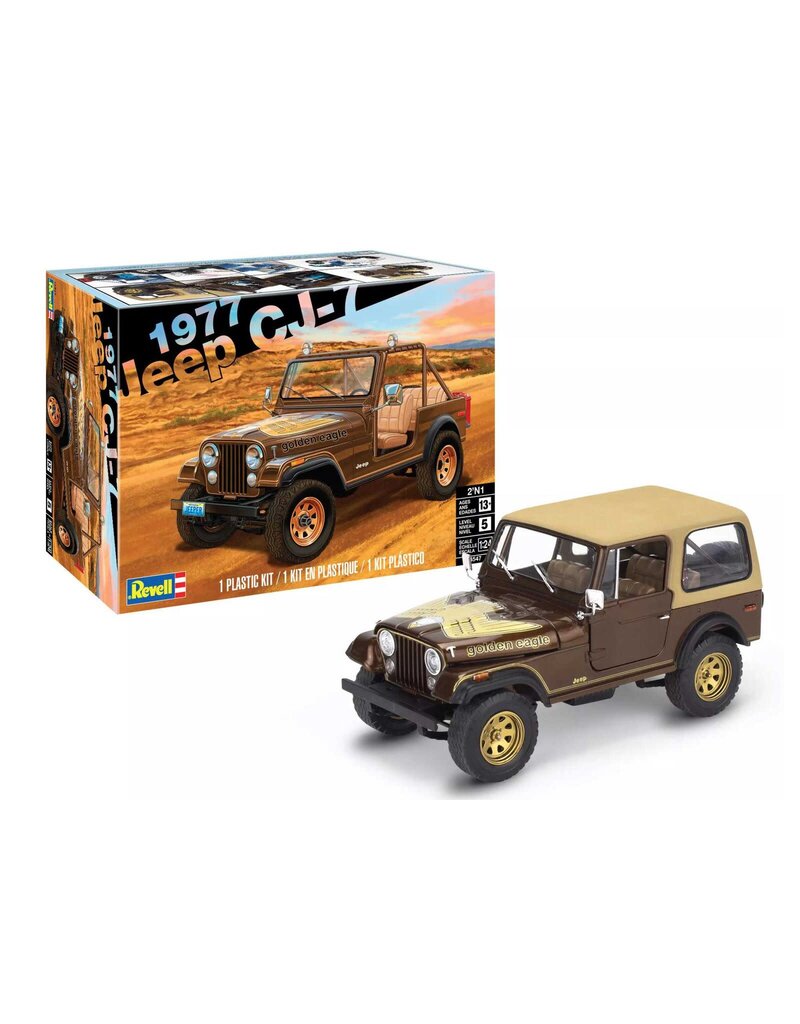 REVELL RMX14547 1/24 1977 JEEP CJ7 2 IN 1 PLASTIC MODEL KIT