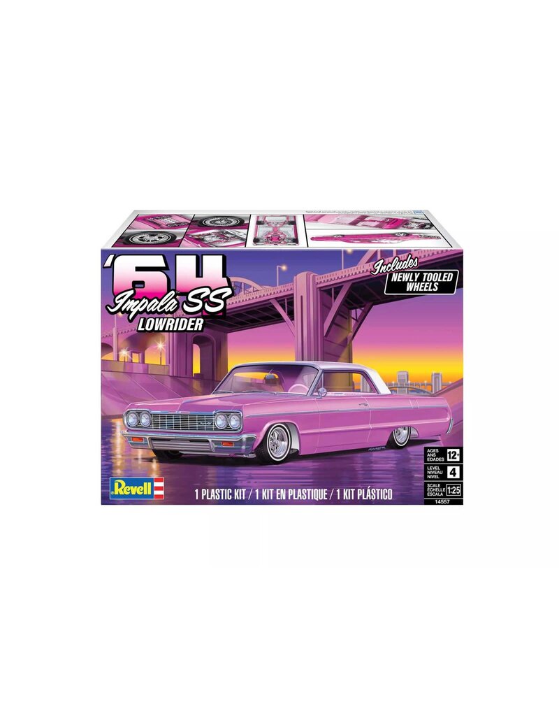 REVELL RMX14557 1/25 1964 CHEVY IMPALA SS LOWRIDER PLASTIC MODEL KIT