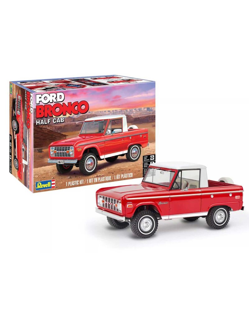 REVELL RMX14544 1/25 FORD BRONCO HALF CAB PLASTIC MODEL KIT