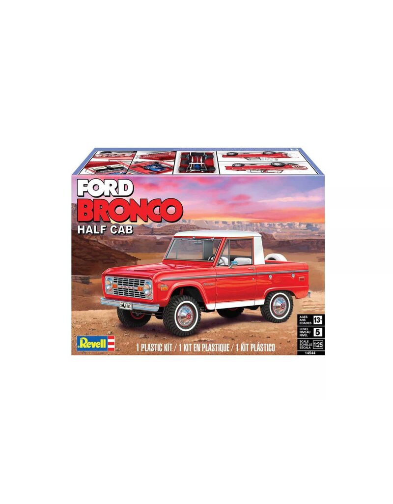 REVELL RMX14544 1/25 FORD BRONCO HALF CAB PLASTIC MODEL KIT