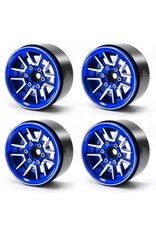 TREAL TRLX003JCISKV TYPE L 1.9" V-SPOKE BEADLOCK WHEELS (BLUE) (4)