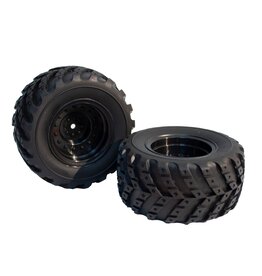 IMEX IMX19565 WHEELS-COMPLETE-BLACK 1 PAIR