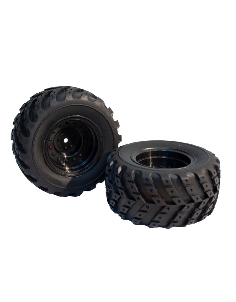 IMEX IMX19565 WHEELS-COMPLETE-BLACK 1 PAIR