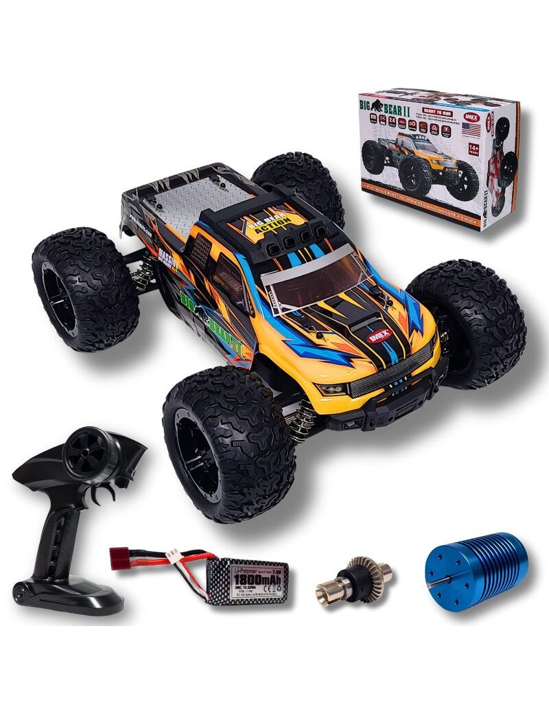 IMEX IMX19535 BIG BEAR 1/12 SCALE BRUSHLESS MONSTER TRUCK RTR ORANGE