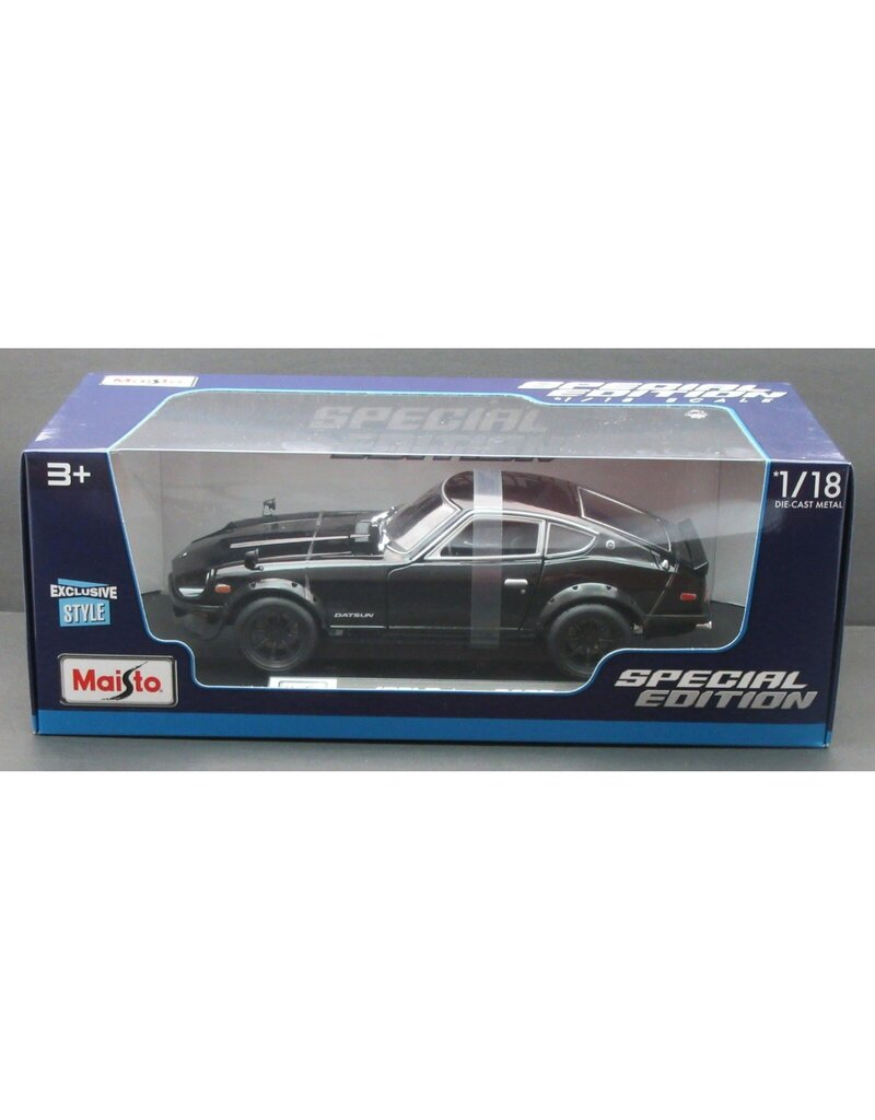 MAISTO MAISTO 32611 S.E. 1/18 SCALE DIECAST 1971 DATSUN 240Z: BLACK